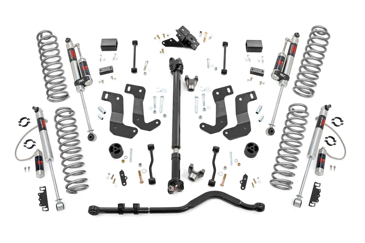 Rough Country 65444 3.5 Inch lift Kit | C/A Drop | FR D/S | M1R | Jeep Wrangler Unlimited 4WD (18-23)