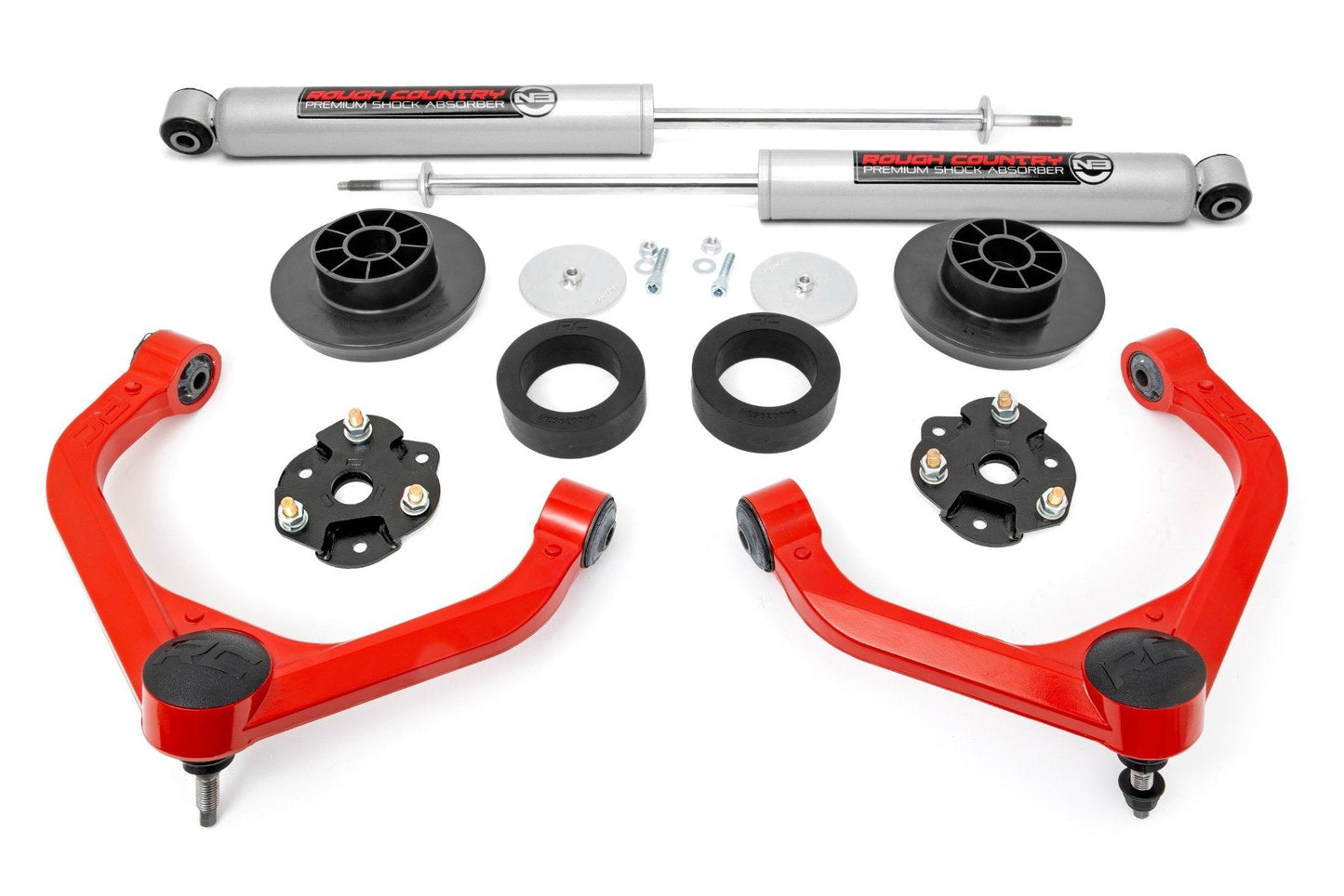 Rough Country 31430RED 3.5 Inch Lift Kit | Ram 1500 2WD/4WD (2019-2026)