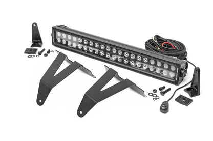 Rough Country 70779 LED Light Kit | Bumper Mount | 20" Black Dual Row | Ram 1500 2WD/4WD (19-24)