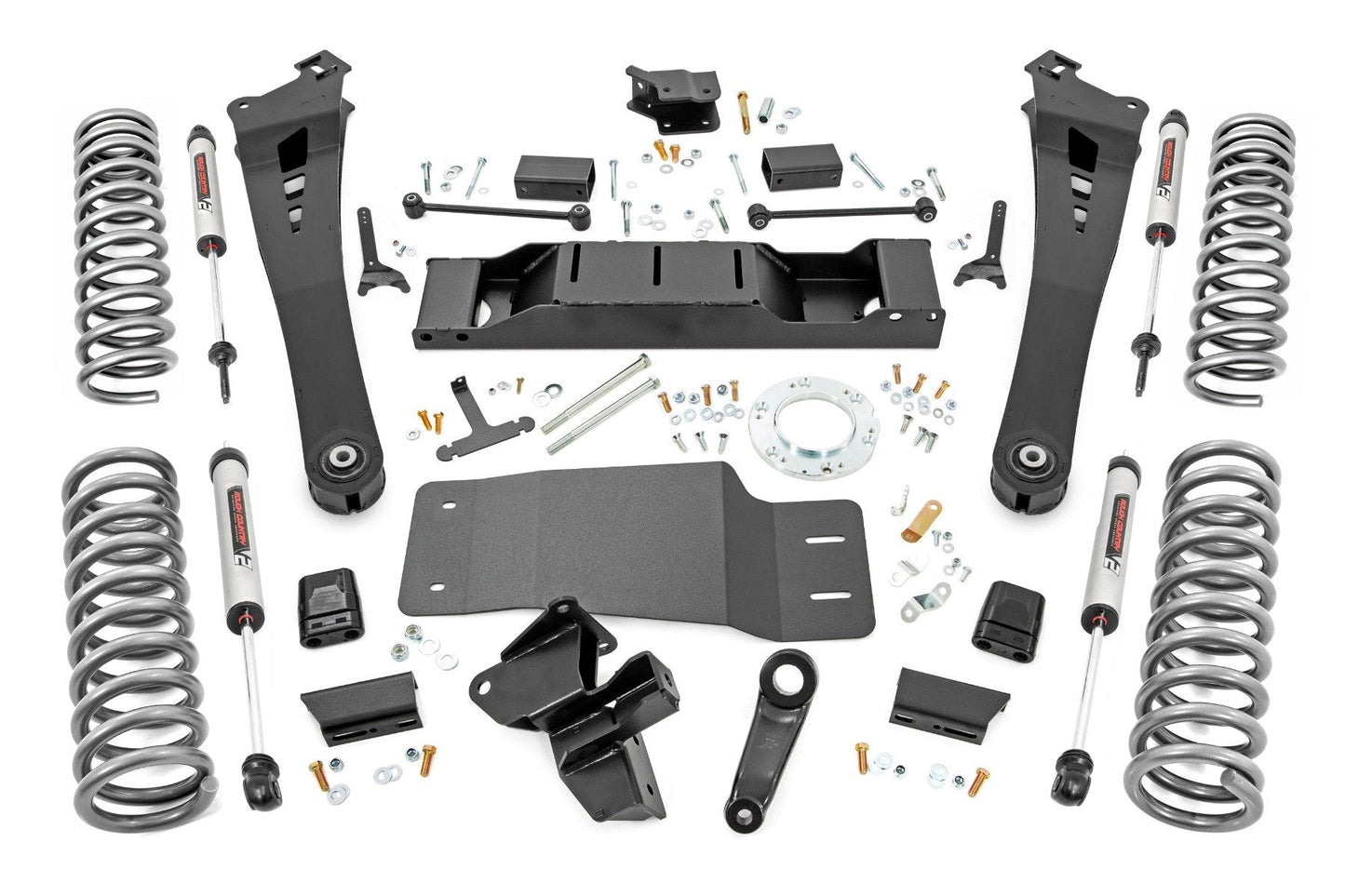 Rough Country 38370 5 Inch Lift Kit | Dual Rate Coils | V2 | Non-AISIN | Ram 2500 4WD (2019-2024)