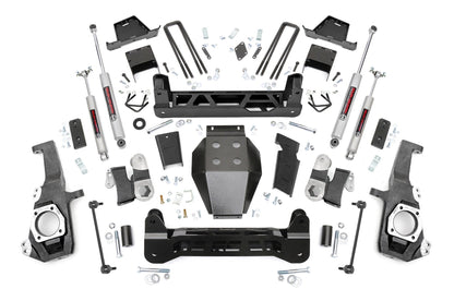 Rough Country 111130 7 Inch Lift Kit | NTD | w/ Overloads | Chevy/GMC 2500HD/3500HD 4WD (20-25)