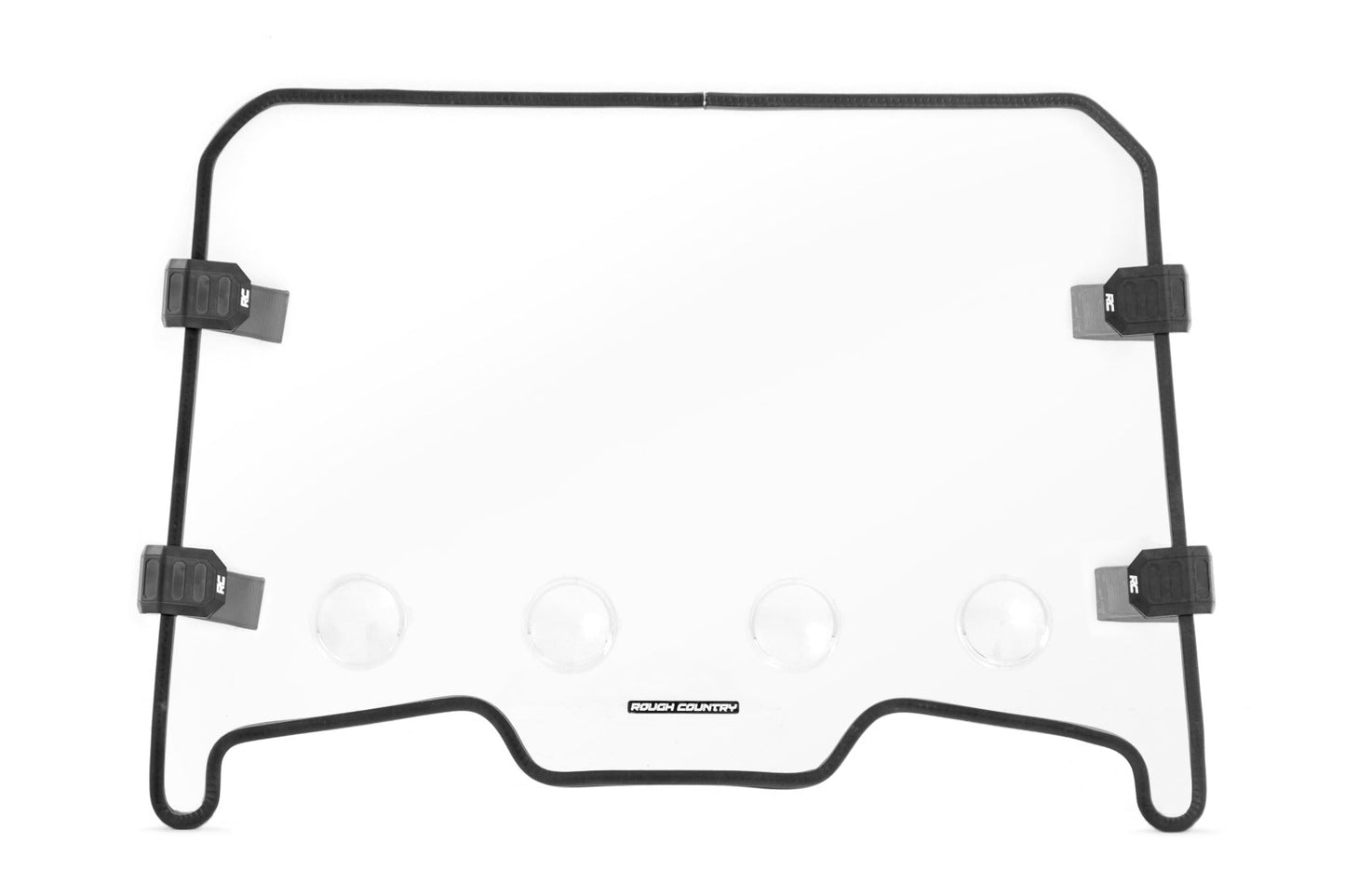 Rough Country 98292010 Vented Full Windshield | Scratch Resistant | Polaris RZR XP 1000