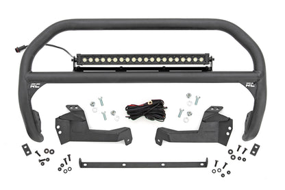 Rough Country 51042 Nudge Bar | 20 Inch BLK DRL Single Row LED | Ford Bronco Sport 4WD (21-25)