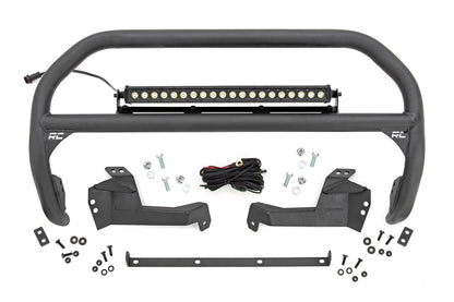 Rough Country 51041 Nudge Bar | 20 Inch Black Single Row LED | Ford Bronco Sport 4WD (2021-2025)