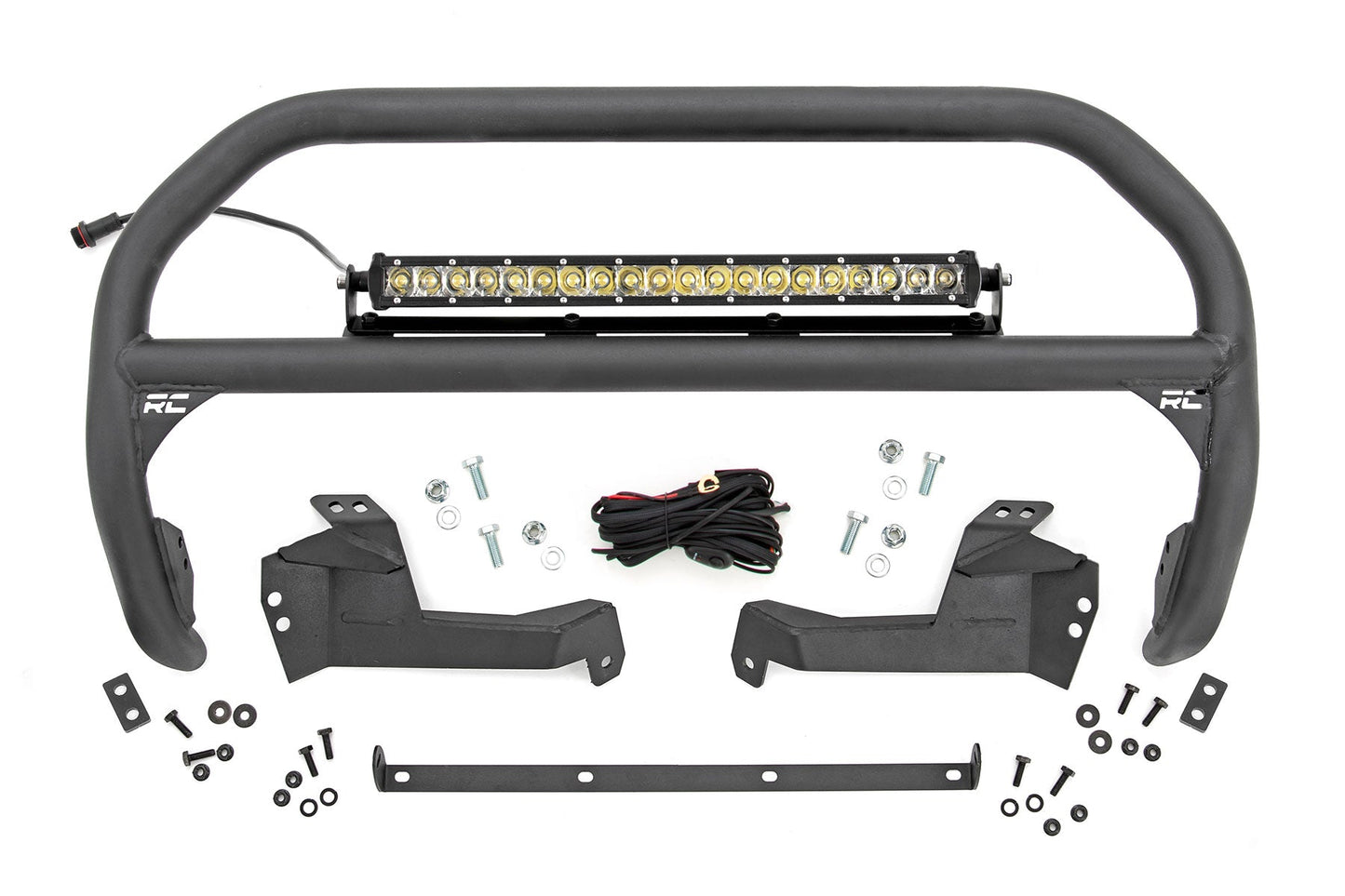 Rough Country 51043 Nudge Bar | 20 Inch Chrome Single Row LED | Ford Bronco Sport 4WD (2021-2025)