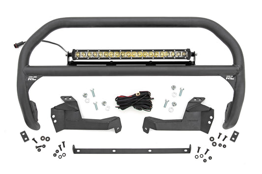 Rough Country 51043 Nudge Bar | 20 Inch Chrome Single Row LED | Ford Bronco Sport 4WD (2021-2025)
