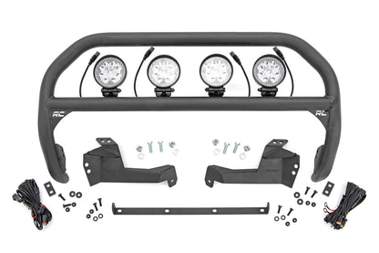 Rough Country 51044 Nudge Bar | 4 Inch Round Led (x4) | Ford Bronco Sport 4WD (2021-2025)