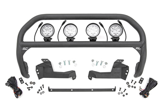 Rough Country 51044 Nudge Bar | 4 Inch Round Led (x4) | Ford Bronco Sport 4WD (2021-2025)
