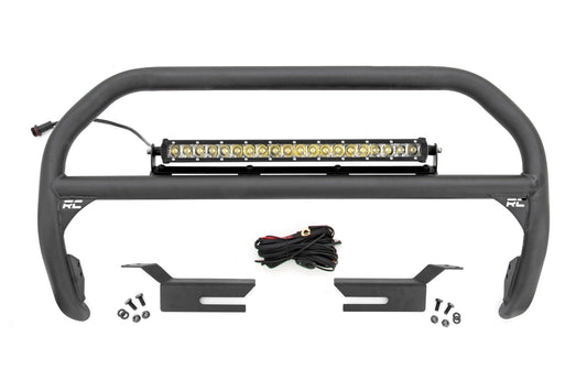 Rough Country 51048 Nudge Bar | 20 Inch Chrome Single Row LED | Ford Bronco 4WD (2021-2025)
