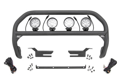 Rough Country 51049 Nudge Bar | 4 Inch Round Led (x4) | Ford Bronco 4WD (2021-2025)