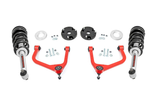 Rough Country 11430RED 3.5 Inch Lift Kit | N3 Struts | Chevy/GMC Tahoe/Yukon XL 1500 4WD (2021-2024)