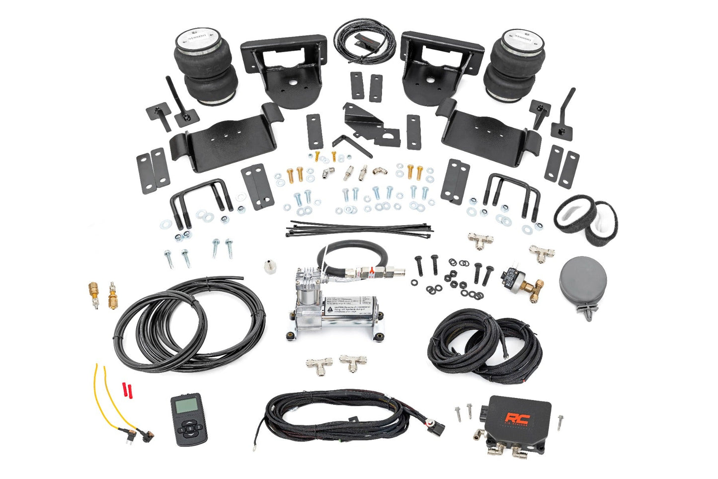Rough Country 10009WC Air Spring Kit w/compressor | Wireless Controller | 0-6" Lifts | Ford F-150 (21-25)