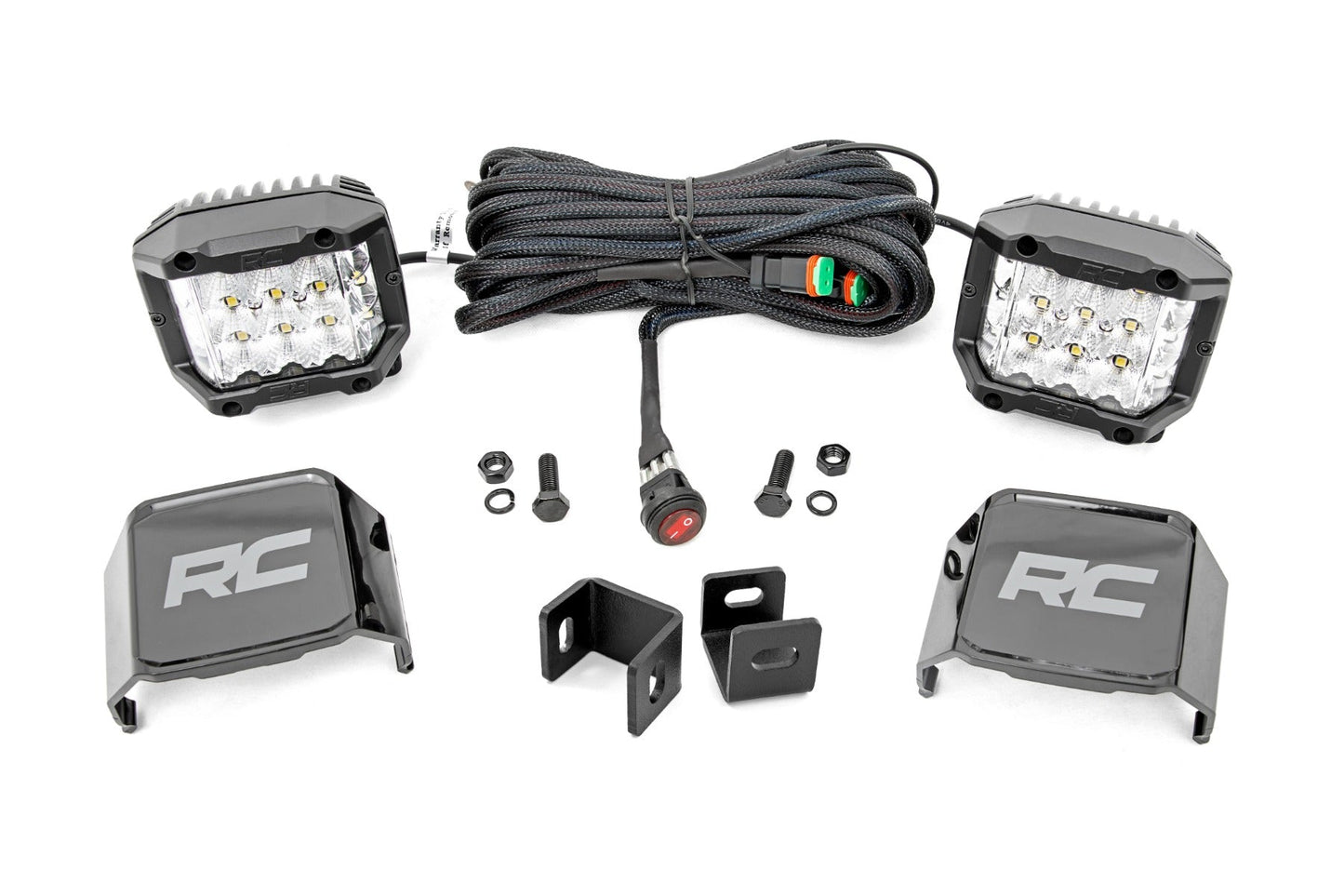 Rough Country 71075 LED Light Kit | Ditch Mount |  3" OSRAM | Wide | Toyota Tundra 2WD/4WD (22-25)