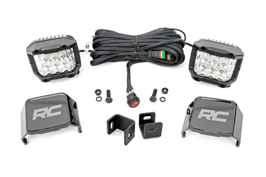 Rough Country 71075 LED Light Kit | Ditch Mount |  3" OSRAM | Wide | Toyota Tundra 2WD/4WD (22-25)
