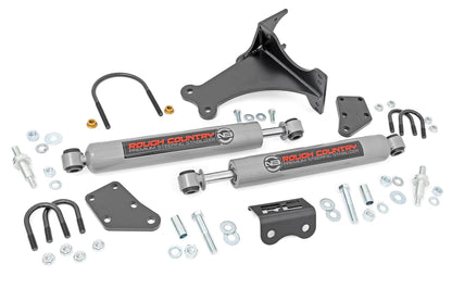 Rough Country 8749130 N3 Steering Stabilizer | Dual | 2-8 Inch Lift | Ford F-250/F-350 Super Duty (05-24)