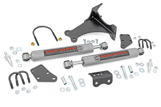 Rough Country 8749130 N3 Steering Stabilizer | Dual | 2-8 Inch Lift | Ford F-250/F-350 Super Duty (05-24)
