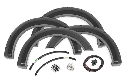 Rough Country F-F20231-M7 Pocket Fender Flares | M7 Carbonized Gray | Ford F-250/F-350 Super Duty (23-26)