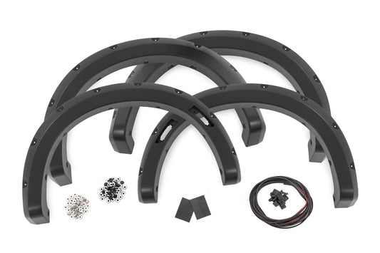 Rough Country F-F12401-G1 Pocket Fender Flares | G1 Absolute Black | Ford Ranger 2WD/4WD (2024-2025)