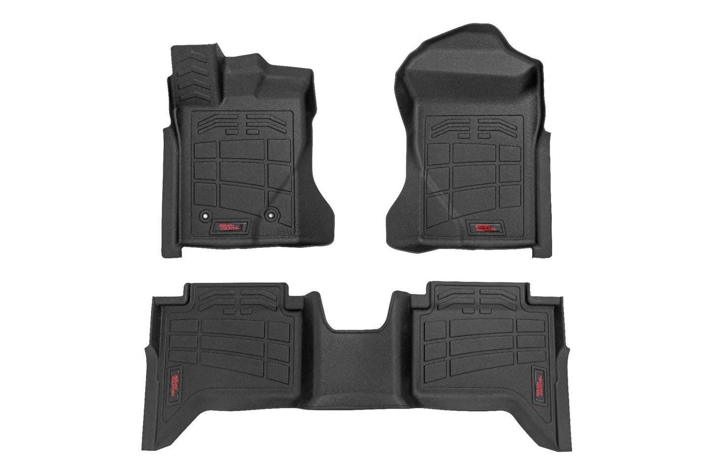 Rough Country SM51003 Sure-Fit Floor Mats | Front & Rear | Crew | Ford Ranger 2WD/4WD (2024-2026)