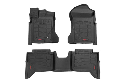 Rough Country SM51003 Sure-Fit Floor Mats | Front & Rear | Crew | Ford Ranger 2WD/4WD (2024-2026)