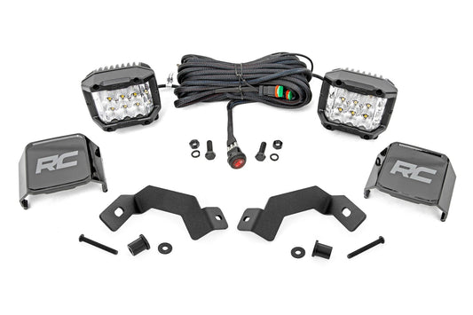 Rough Country 72116 LED Light Kit | Ditch Mount |  3" OSRAM | Wide | Toyota Land Cruiser (24-25)