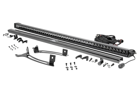 Rough Country 93192 50" Single Row Light Mount | Front | Black Series | Polaris XPEDITION ADV 5