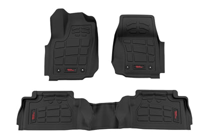 Rough Country SM71225 Sure-Fit Floor Mats | Front & Rear | TRD PRO | Double Cab | Toyota Tacoma (24-26)