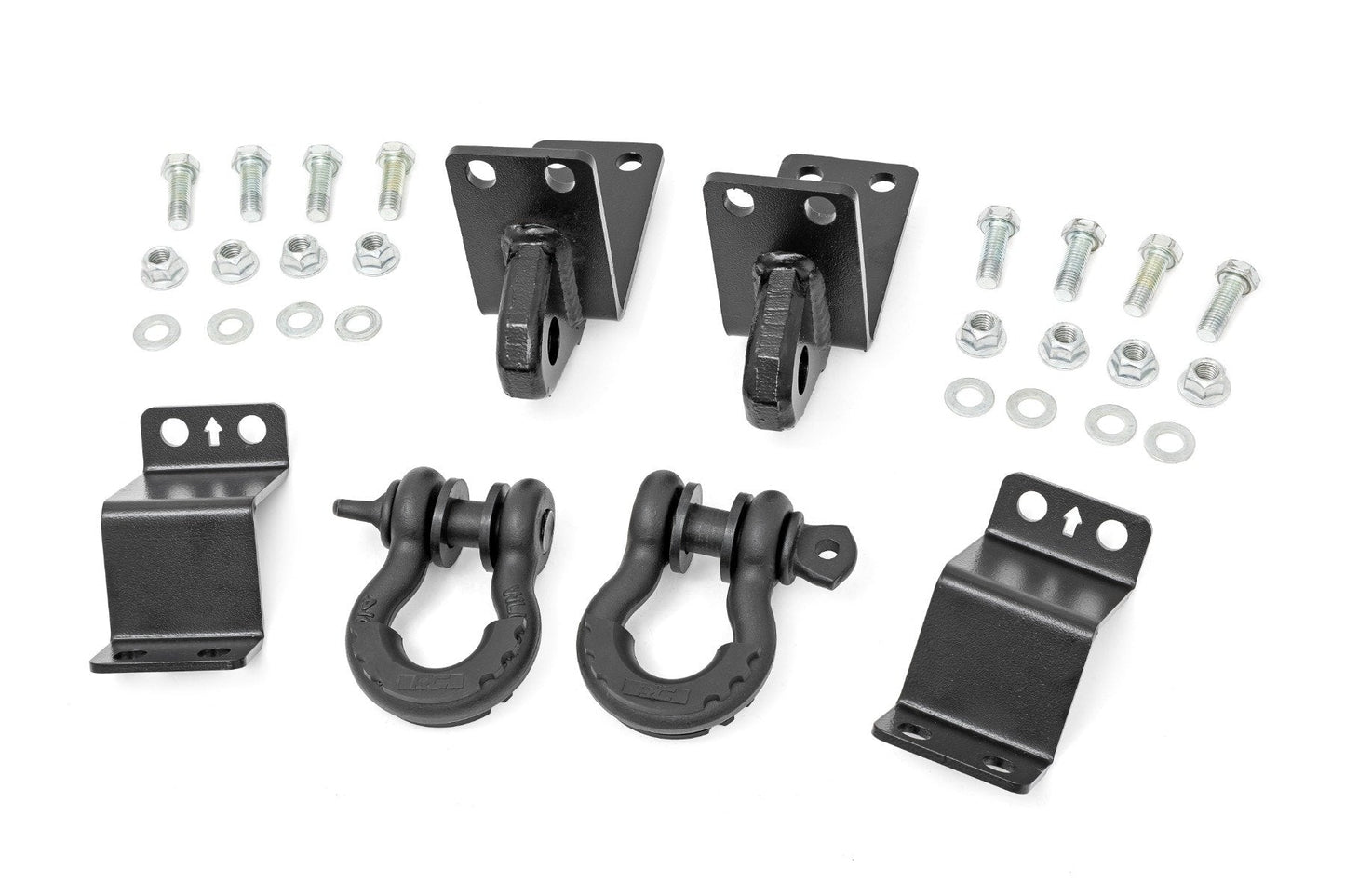 Rough Country 73117 Rear Shackle Kit | D-Ring Combo | Toyota Tacoma 2WD/4WD (2024-2025)