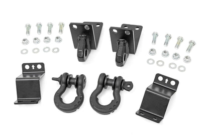 Rough Country 73117 Rear Shackle Kit | D-Ring Combo | Toyota Tacoma 2WD/4WD (2024-2025)