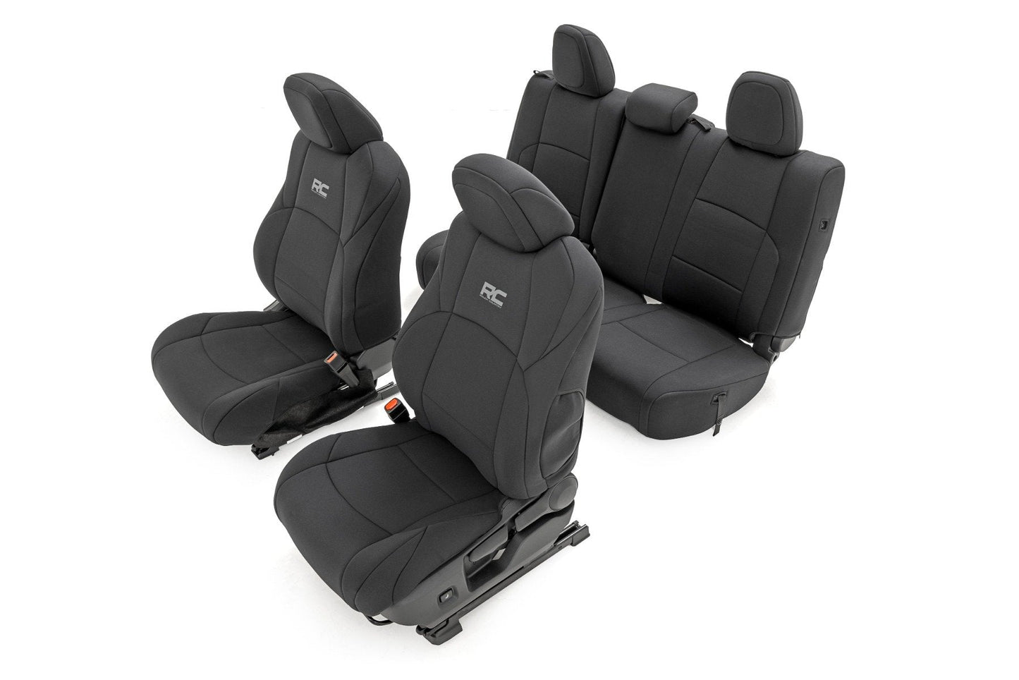 Rough Country 91062 Seat Covers | FR & RR | Double Cab | Toyota Tacoma 2WD/4WD (2024-2026)
