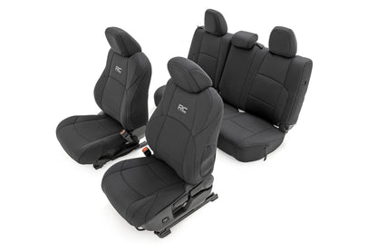 Rough Country 91062 Seat Covers | FR & RR | Double Cab | Toyota Tacoma 2WD/4WD (2024-2026)