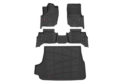 Rough Country SM71325 Sure-Fit Floor Mats | Front & Rear & Cargo Mat | Toyota 4Runner (25-26)