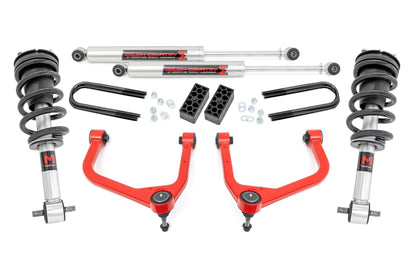 Rough Country 110440RED 3.5 Inch Lift Kit | M1 Struts/M1 | Chevy Silverado 1500 2WD/4WD (2025-2026)