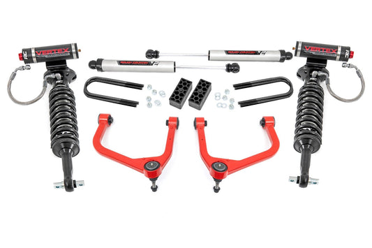 Rough Country 110457RED 3.5 Inch Lift Kit | Vertex/V2 | Chevy Silverado 1500 2WD/4WD (2025-2026)