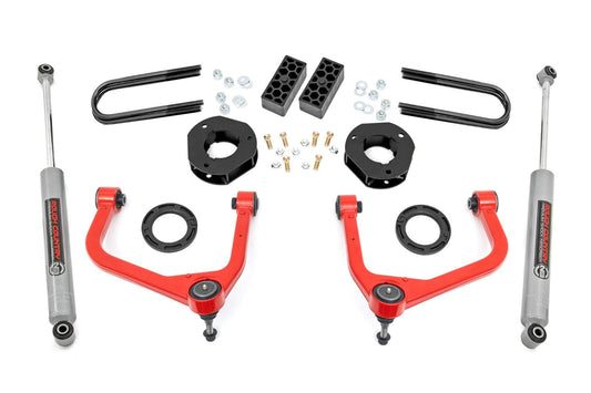 Rough Country 110430RED 3.5 Inch Lift Kit | Chevy Silverado 1500 2WD/4WD (2025-2026)