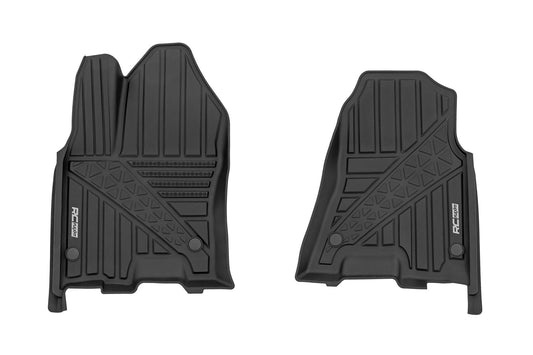 Rough Country FF-3143 Flex-Fit Floor Mats | Front | Crew | Ram 1500 2WD/4WD (2025-2026)