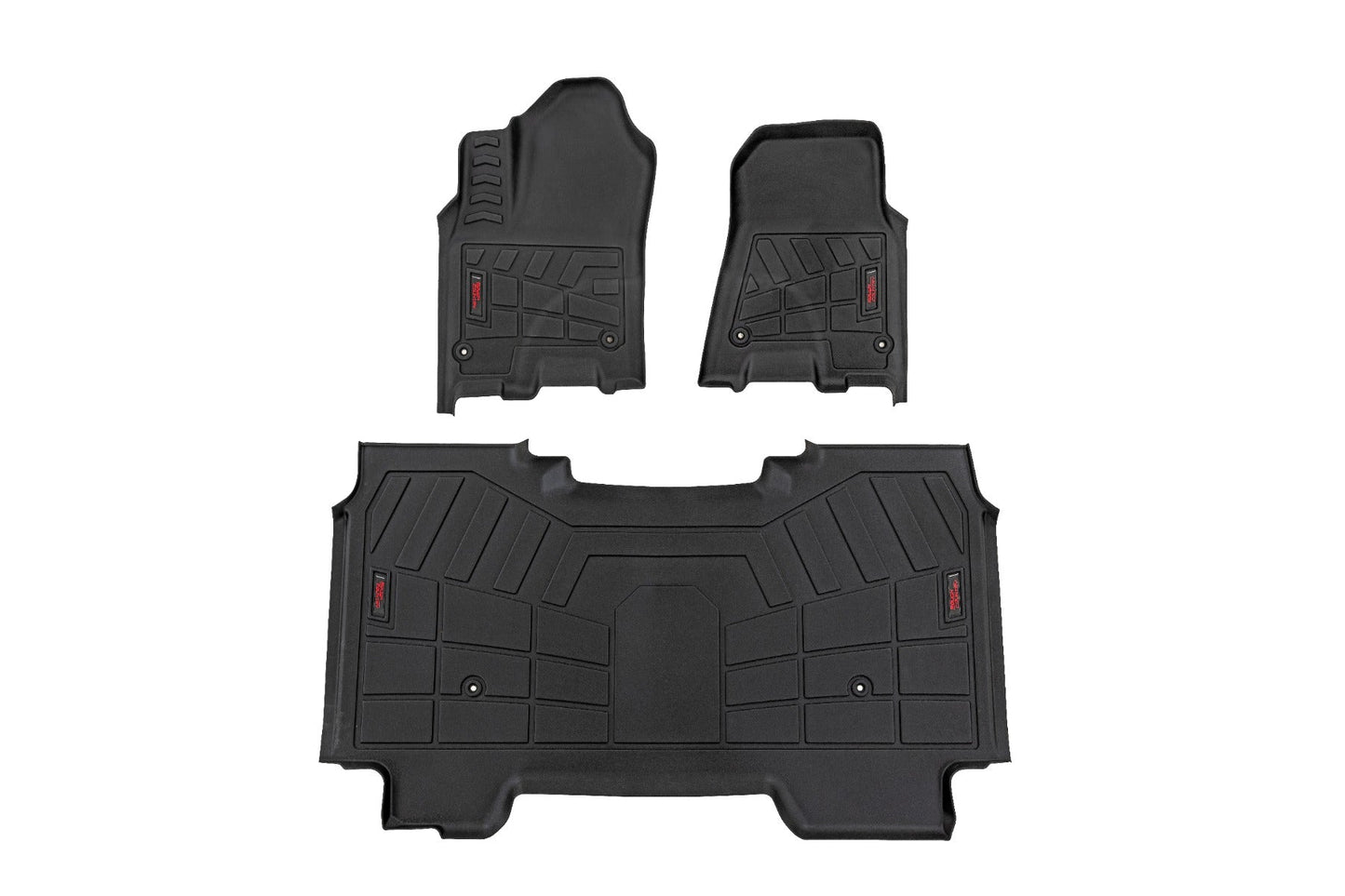 Rough Country SM31630 Sure-Fit Floor Mats | Front & Rear | Crew | Ram 1500 2WD/4WD (2025-2026)