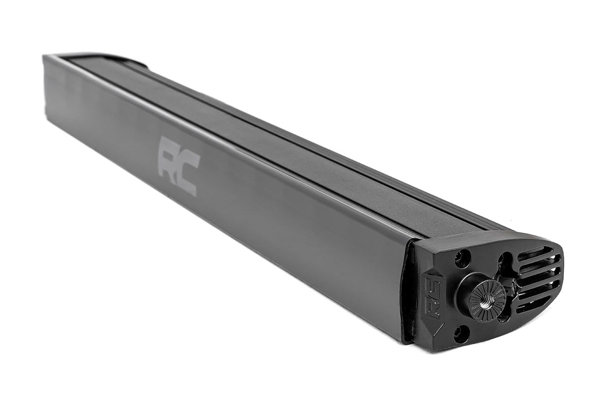 Rough Country 70720BLDRLA 20 Inch Black Series LED Light Bar | Single Row | Amber DRL