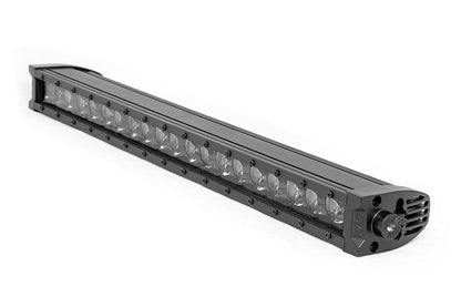 Rough Country 70720BLDRLA 20 Inch Black Series LED Light Bar | Single Row | Amber DRL