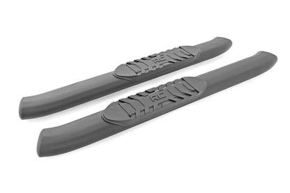 Rough Country 21012 Oval Nerf Steps | 2-Door | Black | Ford Bronco (2 Door) 4WD (2021-2025)