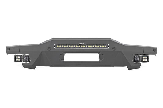 Rough Country 51084 Front Bumper | Modular | Stubby Wings | Flood | Fog | Ford Bronco 4WD (21-25)