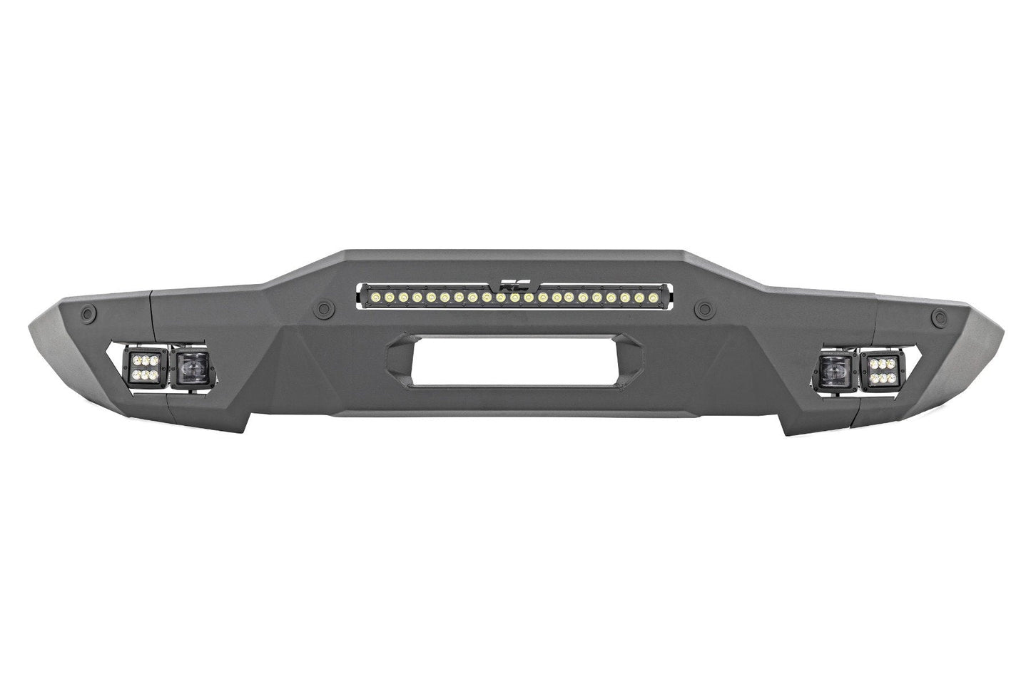 Rough Country 51076 Front Bumper | Modular | Full Wings | Flood | Fog | Ford Bronco 4WD (21-25)