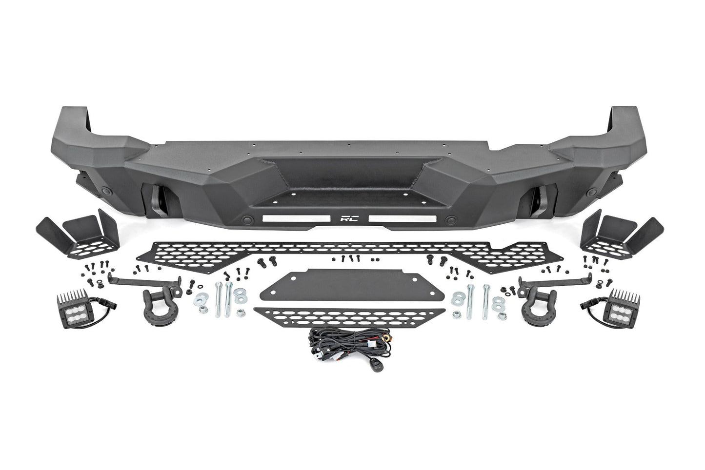 Rough Country 51092 Rear Bumper | Black Series LED | Spot | Ford Bronco 4WD (2021-2025)