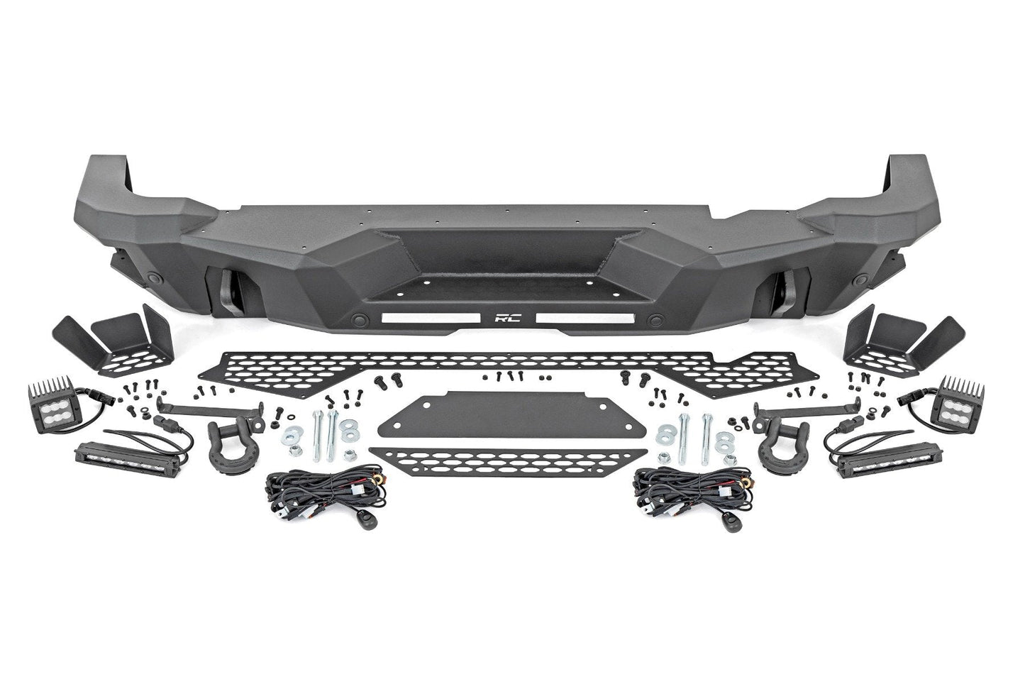 Rough Country 51093 Rear Bumper | Black Series LED | Flood | Ford Bronco 4WD (2021-2025)