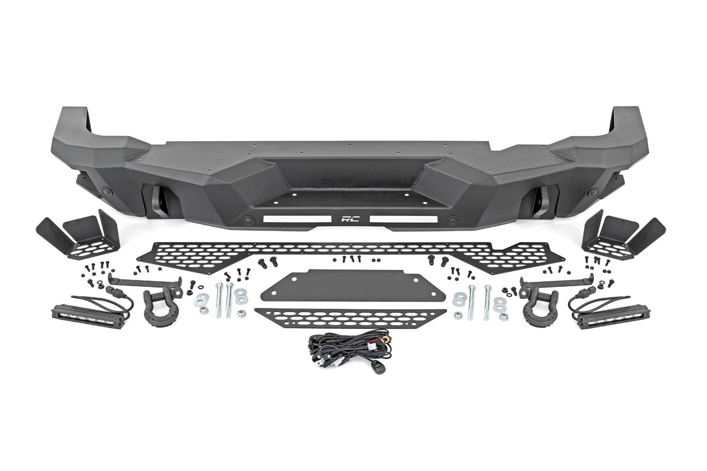 Rough Country 51091 Rear Bumper | Black Series LED | 6" Pair | Slim Line | | Ford Bronco (21-25)