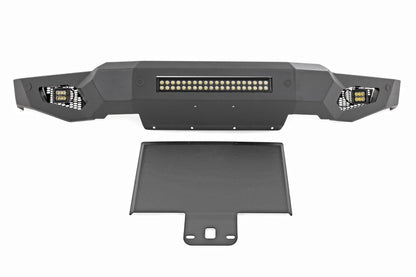 Rough Country 10809A High Clearance Front Bumper | LED Lights & Skid Plate | Ford F-150 (21-23)