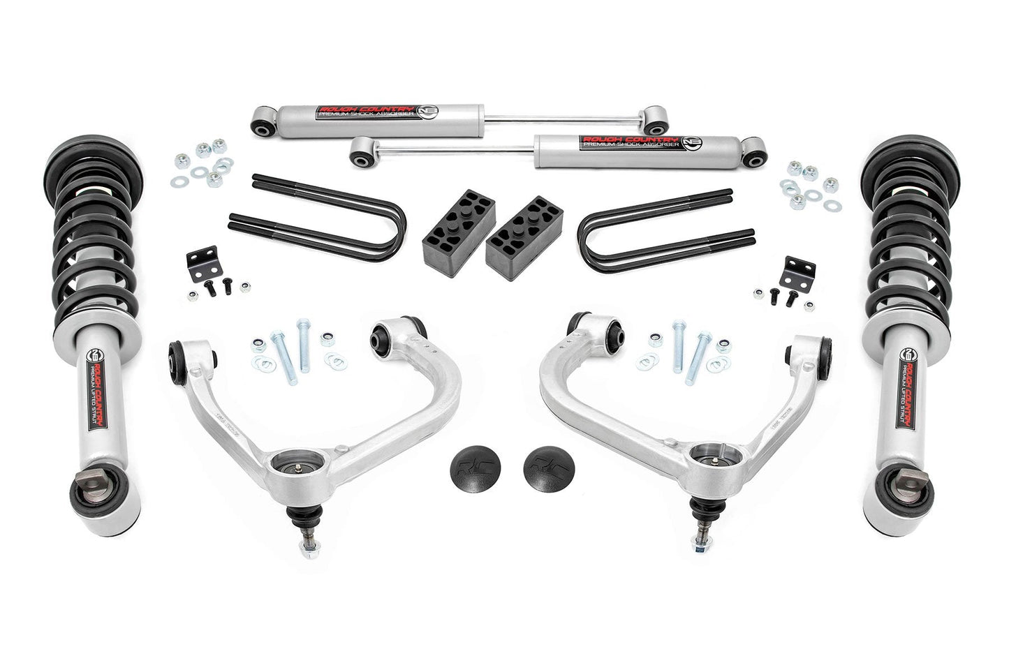 Rough Country 41431 3 Inch Lift Kit | Forged UCA | N3 Struts | Ford F-150 4WD (2021-2025)