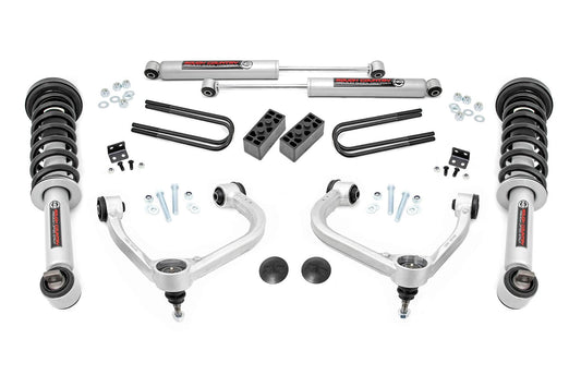 Rough Country 41431 3 Inch Lift Kit | Forged UCA | N3 Struts | Ford F-150 4WD (2021-2025)