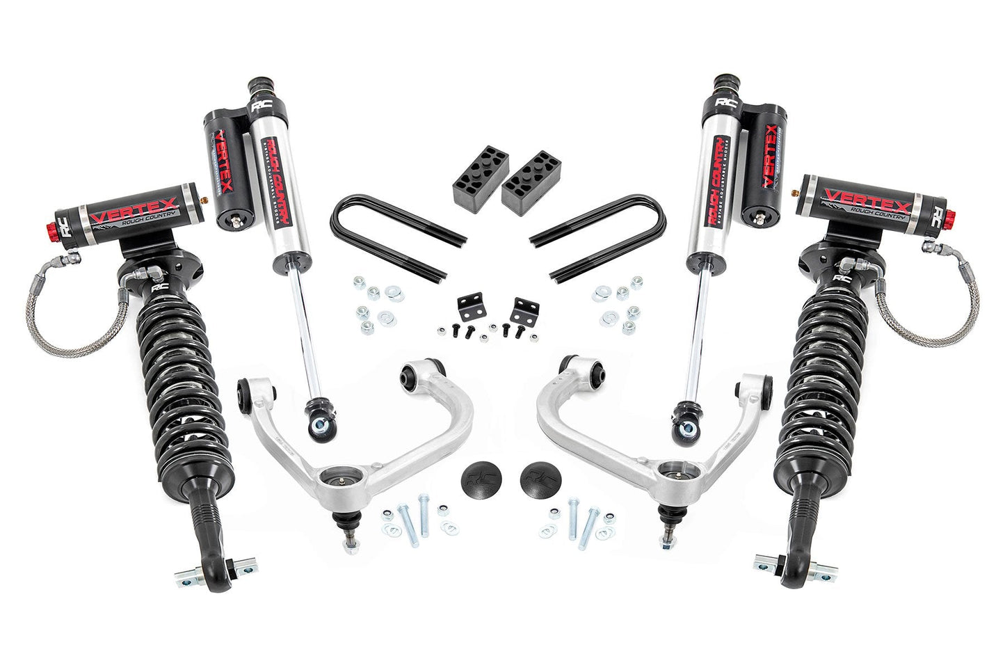 Rough Country 41450 3 Inch Lift Kit | Fabbed UCA | Vertex | Ford F-150 4WD (2021-2025)