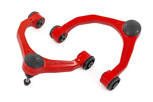 Rough Country 51037RED Red Forged Upper Control Arms | OE Upgrade | Ford F-150 2WD/4WD (2021-2025)